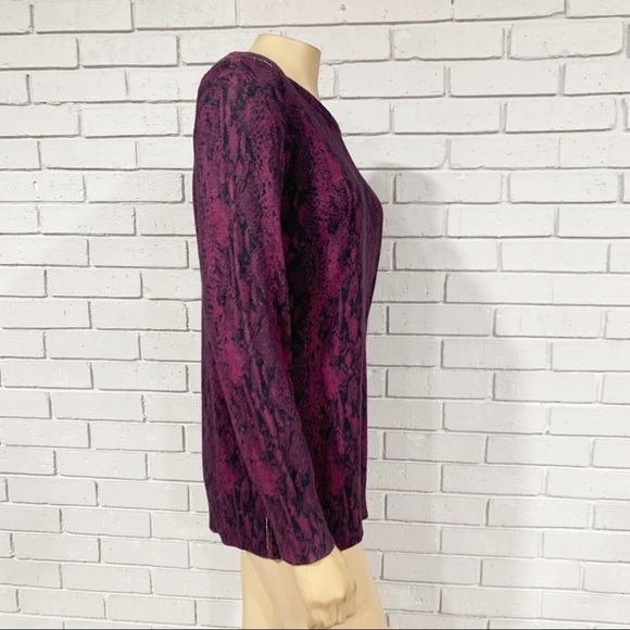 Equipment Snake Print Cotton Cashmere Sweater - Picture 10 of 12